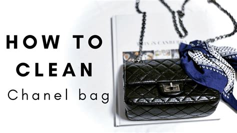 how to clean a chanel leather bag|Chanel leather bag instructions.